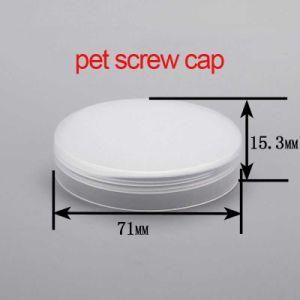 68/410 Environmental Friendly Pet Plastic Cream Jar Screw Cap