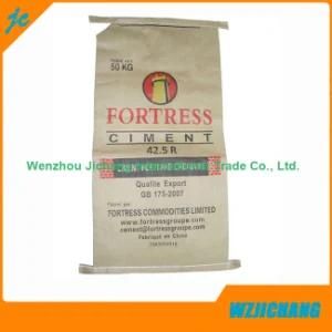 Custom Logo Kraft Paper Three Composite Paper and Polypropylene Woven Composite Cement Bags for Industrial Use