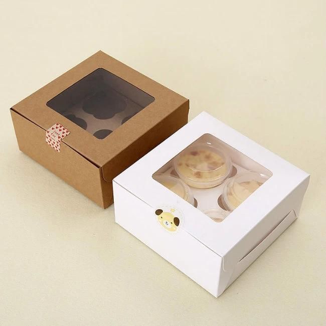 Wholesale Kraft Paper Cupcake Paper Storage Box