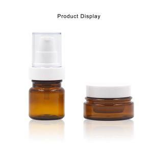 Amber Transparent Cosmetics Lotion Pet Bottle