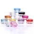 Lip Balm Glitter Powder Eye Round Cream Jar with Colorful PS Lid 3G 5g Wholesale Ready to Ship in Stock Cheap and High Quality