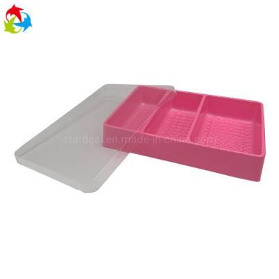 3 Compartments Plastic Blister Tray with Cover