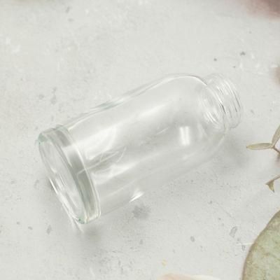 Transparent Glass Dispenser Bottle with Pump for Shower and Shampoo