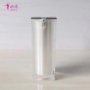 50ml Square Shape Vacuum Press Pump Bottle for Skin Care Packaging