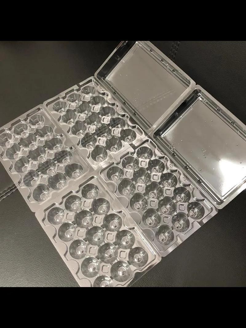Plastic 15 Cell Pet/PVC Egg Carton Tri-Fold Quail Carton