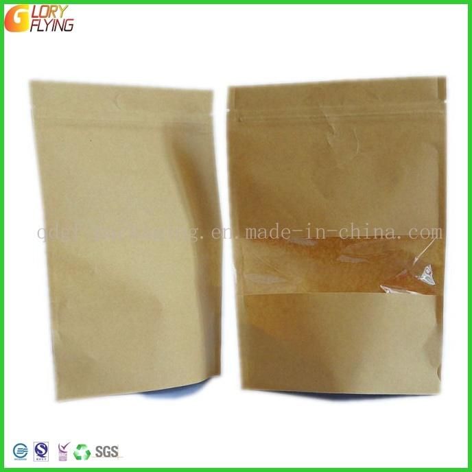 Kraft Paper Plastic Packaging Candy Pouch Food Bag Ziplock Sachet