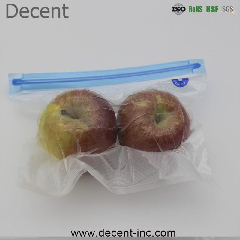 Vacuum Seal Bag for Food Fruit Storage with Air Valve Reusable Vacuum Food Storage Bags with Pump