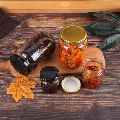200 Ml Sauce Jam Packaging Seed Wedding Candy Can Honey Small Flat Storage Jar