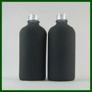 100ml Empty Frost Black Glass Bottle for Essential Oil