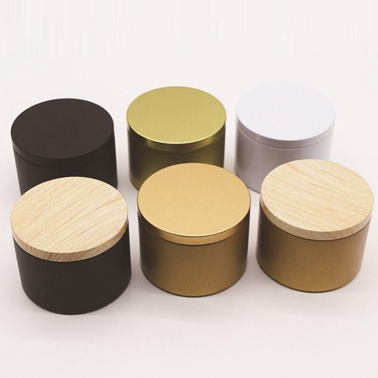 50g 60g Matte Black Soy Wax Candle Storage Aluminum Can