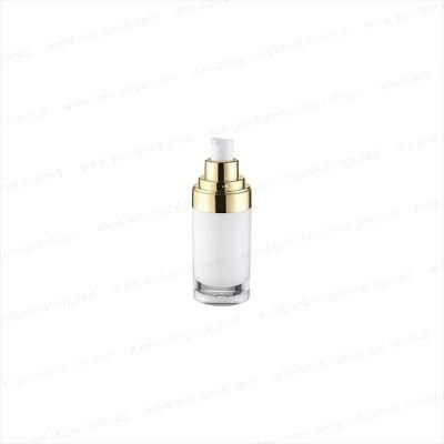 Luxury Round Acrylic Lotion Bottles for Cosmetics Packing 30ml 50ml 80ml 150ml