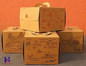 Custom Carton Paper Fast Food &amp; Cake Gift Packaging Packing Box