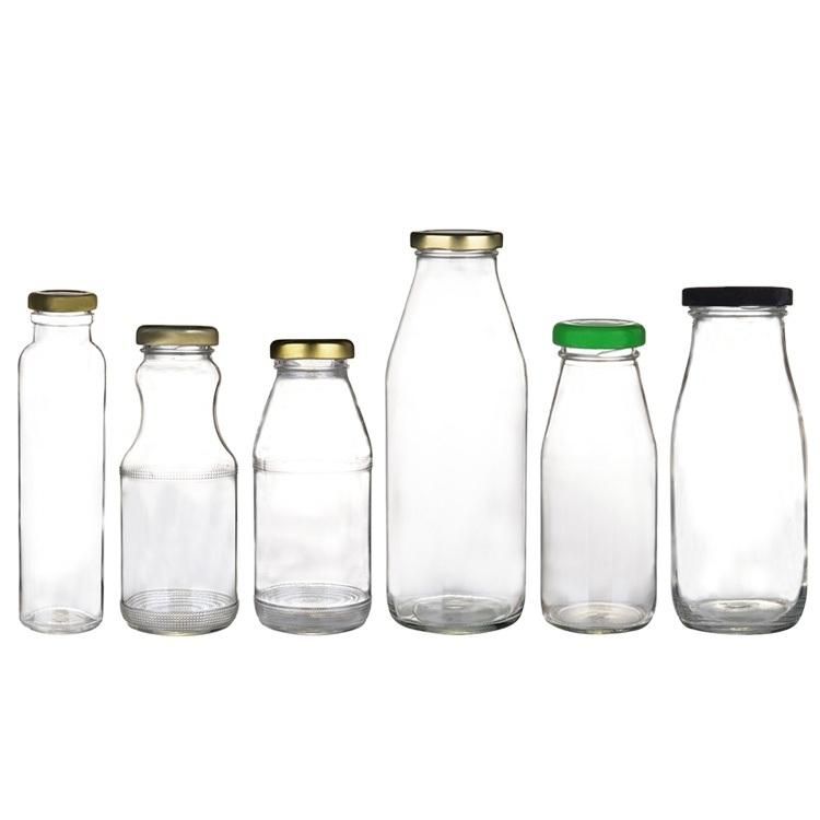 250ml Glass Juice Bottle with Metal Cap