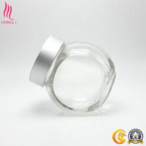 New Shape Design Clear Glass Bottle with Metal Screw Cap