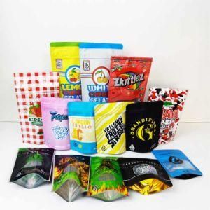 Skittles Medicated Cannaburst Gummies Packaging Bag 500mg 600mg Smell Proof Edibles Candy Mylar Bags