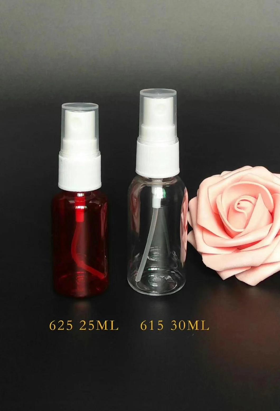 Colorful Pet Cosmetic Fine Pump Mist Perfume Plastic Spray Bottle with Nozzle