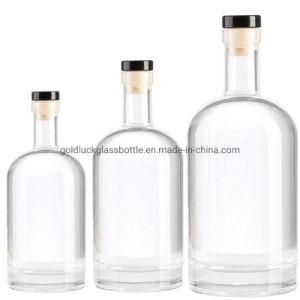 100ml/300ml/375ml/500ml/700ml/750ml Vodka Gin Glass Bottle for Liquors