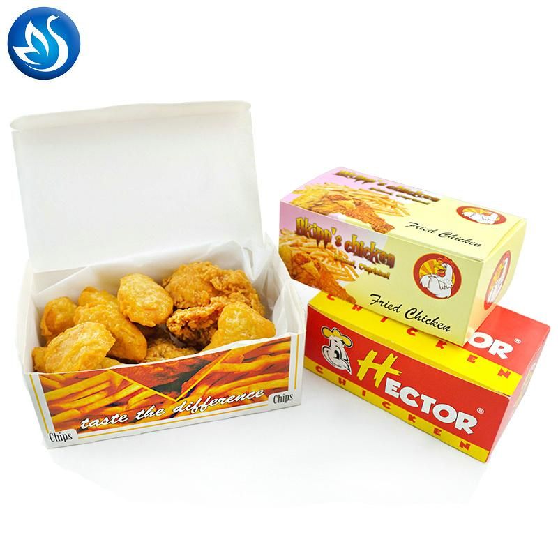 Disposable Takeaway Fried Chicken Paper Packaging Box Chicken Takeout Paper Box