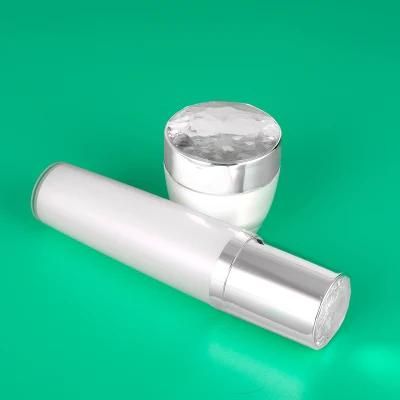 Factory Price 100ml Elegant White Acrylic Plastic Cream Bottle for Sink Care Cosmetic Bottle
