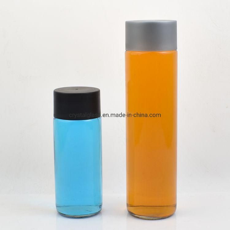 800ml Straight Round Voss Shape Water Glass Bottle for Healthy Life Custom