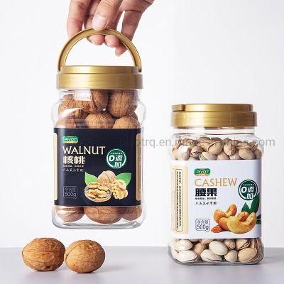 1170ml Square Bottle Food Plastic Container Pet Plastic Jar for Cashew Nuts Walnut