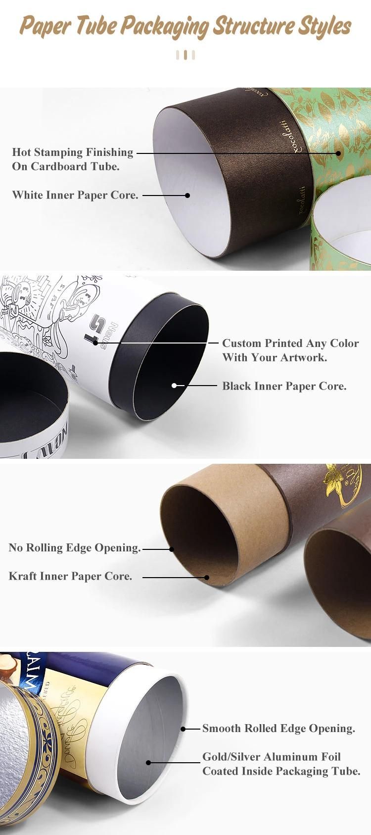 2019 High Quality Custom Cosmetic Paper Packaging Tube