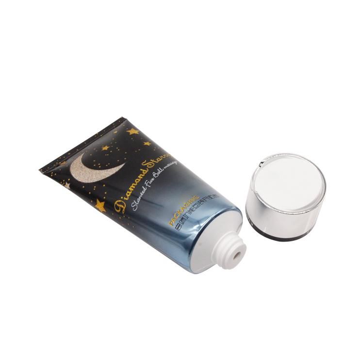 Squeeze Cosmetic Packaging Tubes with Disc Top Cap