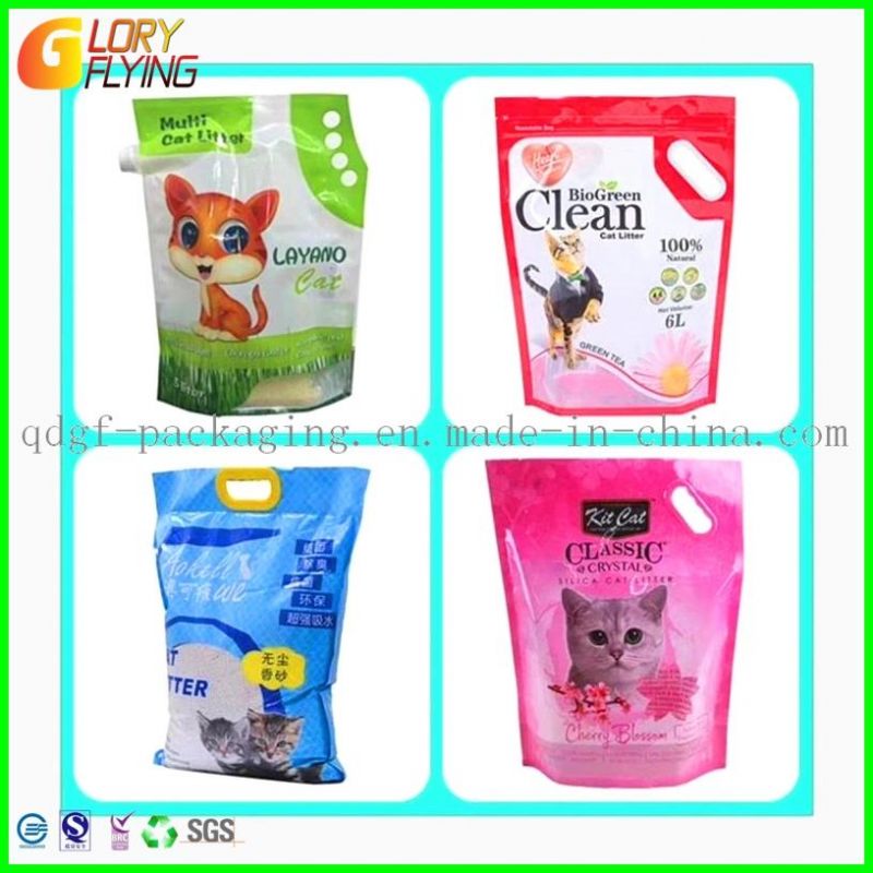 Silicone Food Bag for Cat Litter Packaging Stand up Bag