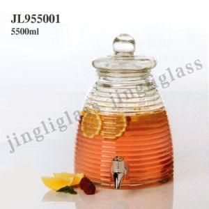 Tap Glass Dispenser Jar for Beer and Juices