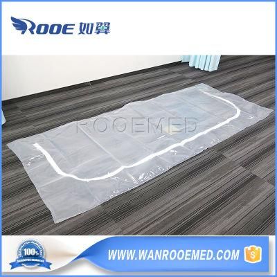 Ga402 Transparent Medical Mortuary Waterproof PEVA Dead Cadaver Corpse Bag