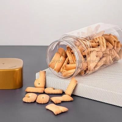 705ml Square Pet Plastic Food Bottles with Caps for Nuts Foods Snacks Candy Packing
