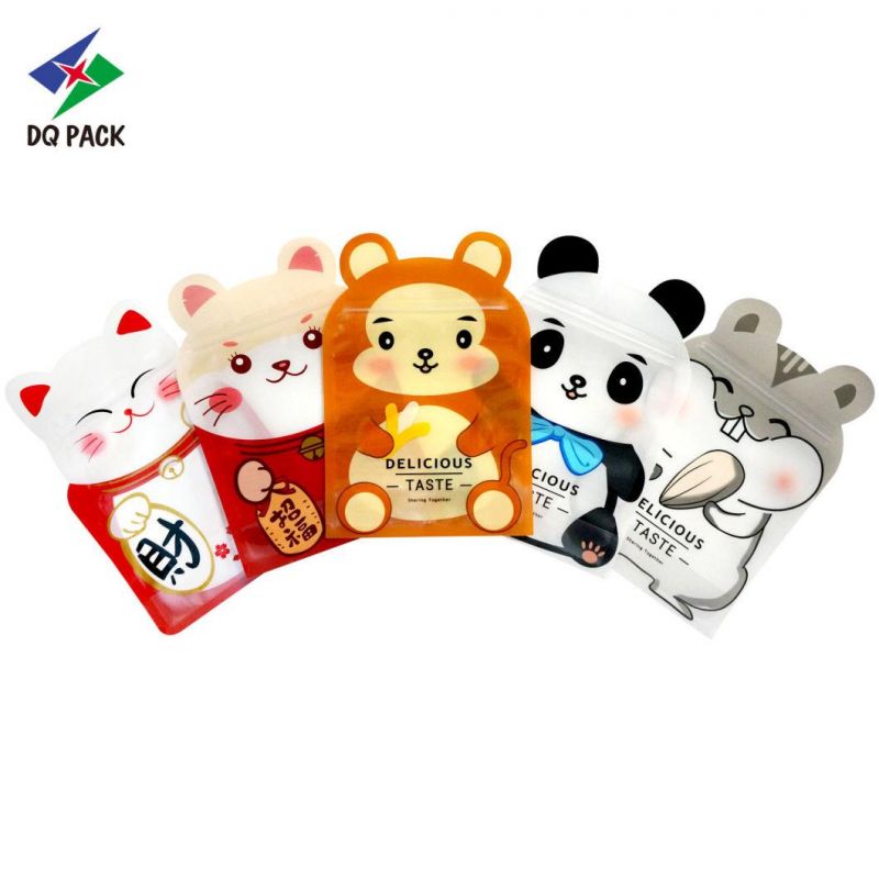 Customized Printing Stand up Zipper Pouch Animal Shape Pouch for Food