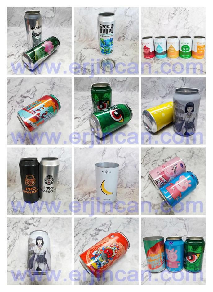 Erjin Aluminum Paint Cans 12oz 355ml Recycling Can with 202 Easy Open End