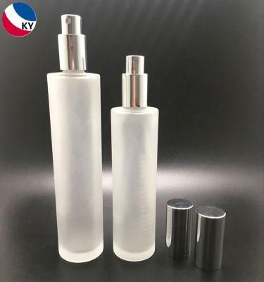 50ml 100ml 120ml Luxury Frosting Glass Skincare Bottle Spray Mist Pump Bottle