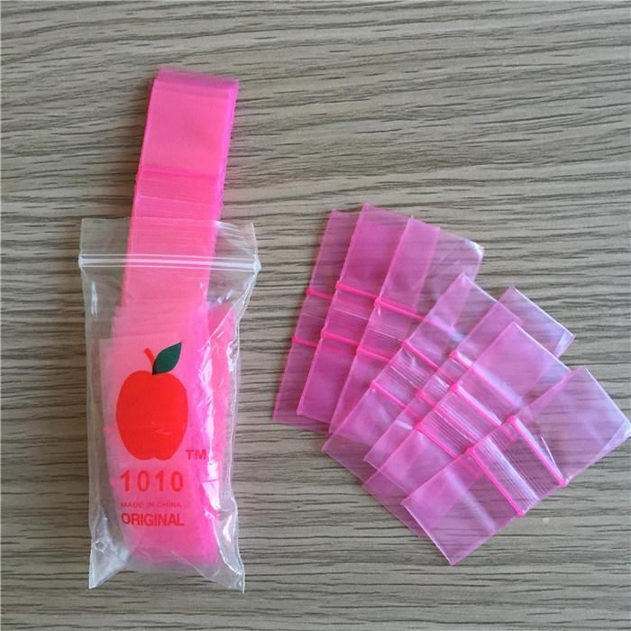 Color Printing Small Size Self Sealing Zip Lock Bags Mini Ziplock Jewelry Pouches Plastic Packaging Bag
