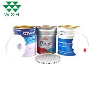 Solvent Tin Pail Thinner Paint Bucket with Metal Clip Cover