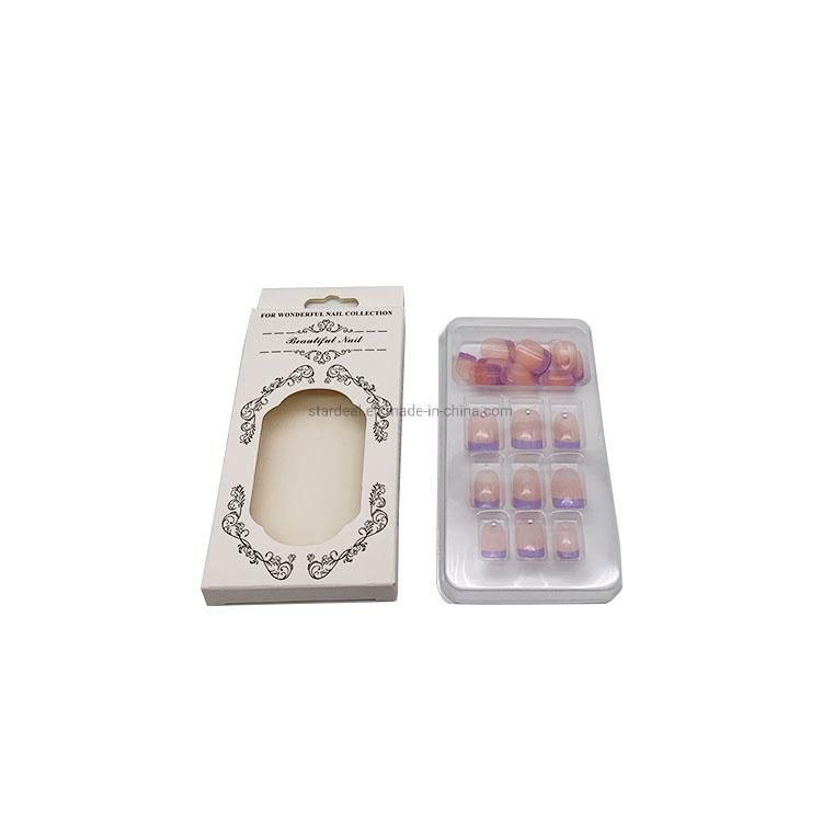 False Nail Make up Clear Plastic Blister Packaging Tray