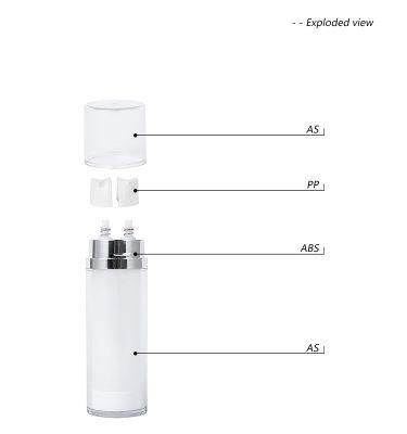 30ml 40ml 60ml Dual Cosmetic as Pump Bottles