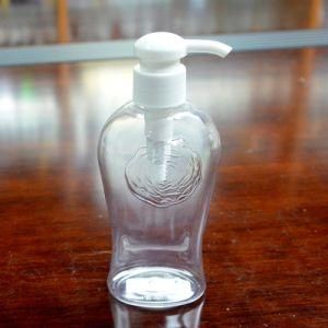 220ml Pet Plastic Bottle; 8oz Shower Gel Bottle with Rose Pattern