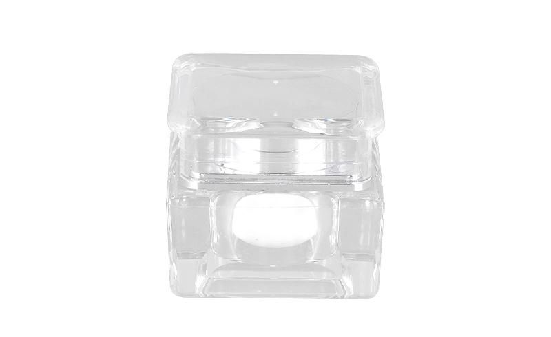 5g 10g Korean Style Empty Elegant Square Acrylic Plastic Jar for Skin Care