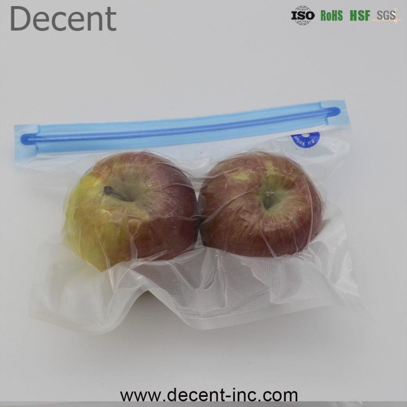 Decent Reusable Vacuum Compression Bag Vacuum Sealing BPA Free Resealable Food Vacuum Bags with Pump