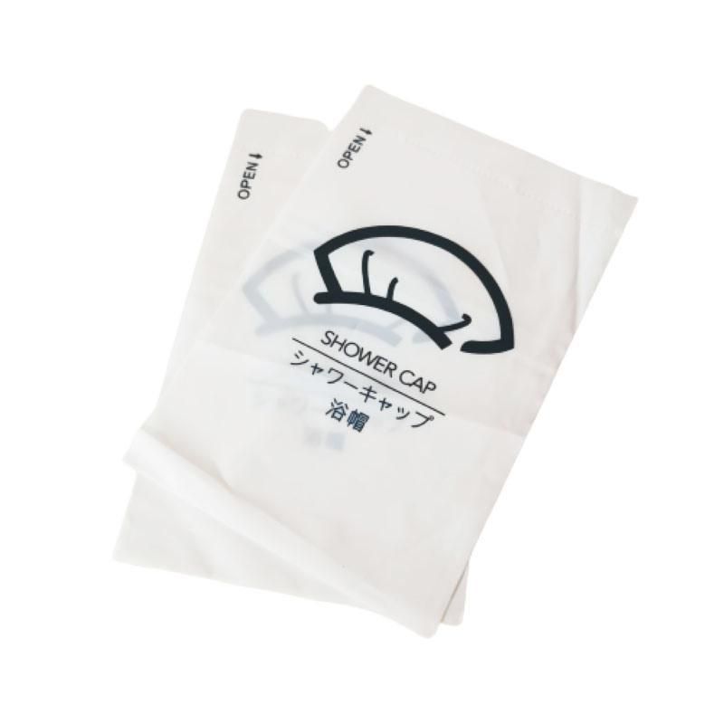 100% Biodegradable Shower Cap Packaging Bags Plastic Bag with Logo