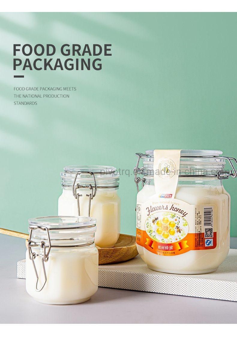 250g Plastic Honey Storage Bottle with Handle for Packing Honey White Honey