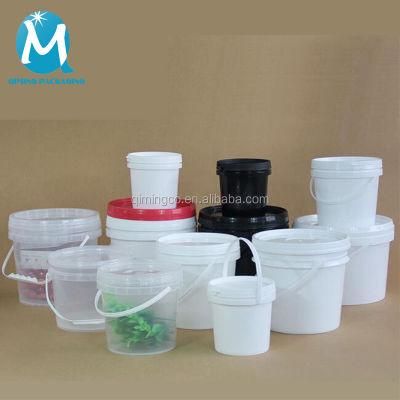 100ml 250ml 500ml 1L 1.2L 1.5L 2L 3L 4L 5L 6L Plastic Bucket with Handle and Lid