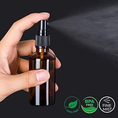 Amber Glass Spray Bottles for Essential Oil Empty Small Fine Mist Spray Bottle