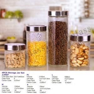 Glass Storage Canister and Glass Jar