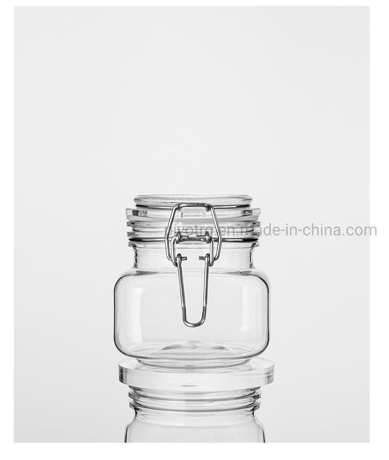500g 18oz Pet Plastic Food Storage Honey Bottles with Vacuum Seal