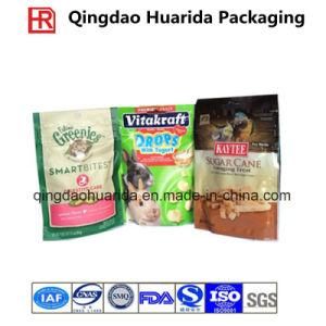 Dog/ Pet Food Standing up Plastic Bag with Chain Manufacturer