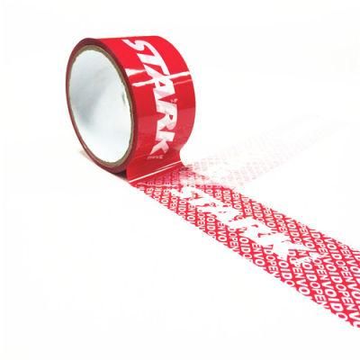 Tamper Evident Proof Packaging Sticker High Residue Customized Security Tape