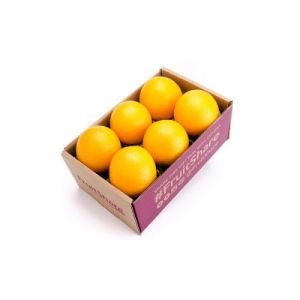 Custom Corrugated Paper Grape Packaging Box Sweet Orange Packaging
